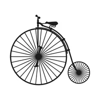 Cuadro Aplique Bicicleta Antigua 80x80cm