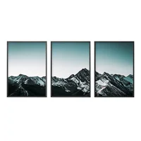 Cuadro Tríptico Montanas 50x70cm