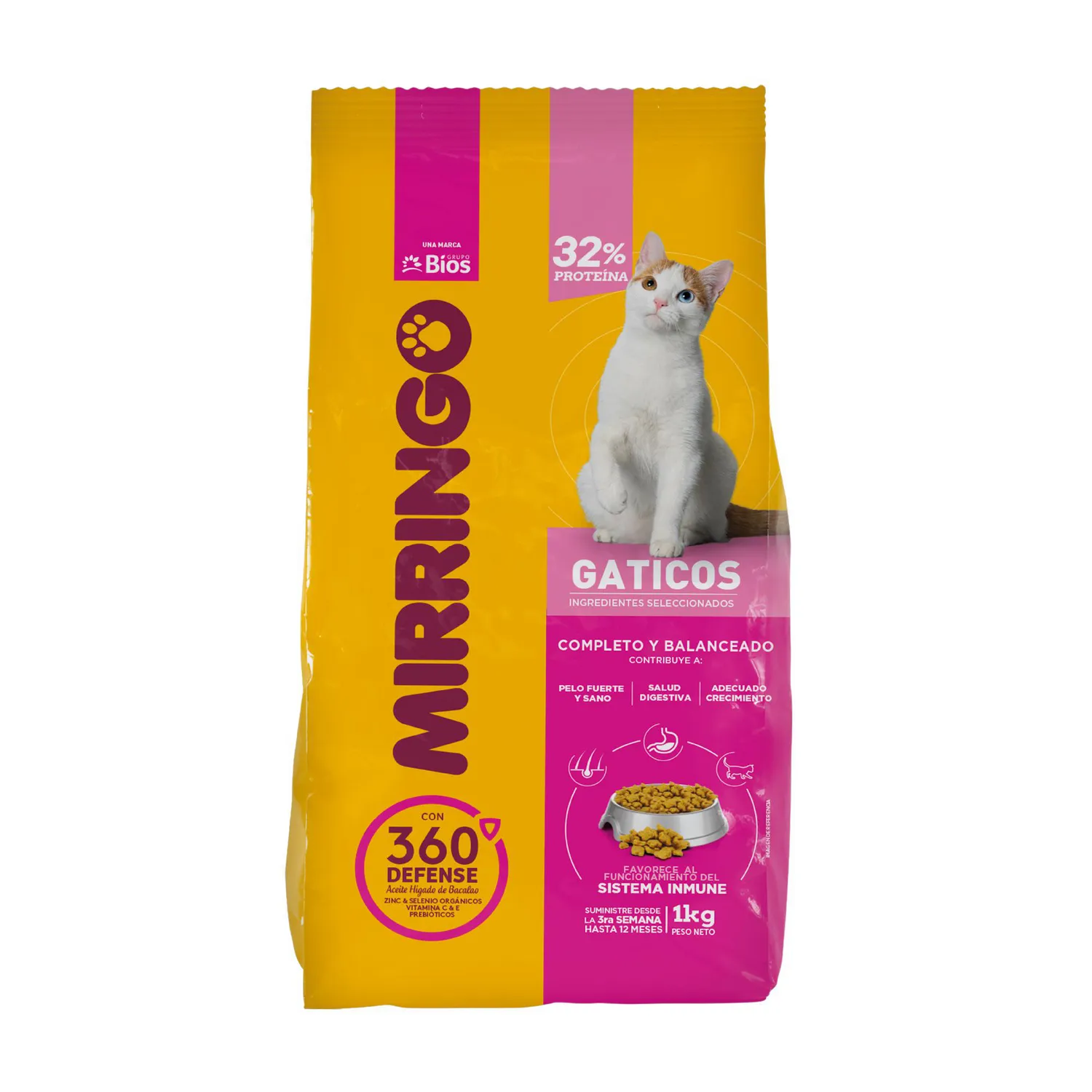 Comida Seca Para Gatos Mirringo 1kg Mirringo