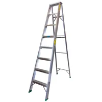 Escalera Certificada 2.40 m 8 P Tijera en Aluminio Tipo II 102 kg Fanes
