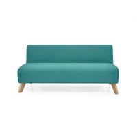 Sofá 3 Puestos Oslo 70x150x65 Tela Turquesa