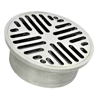 Rejilla Sifón Decorativo 5 pulg x 4 pulg Aluminio para Tubería 4 pulg