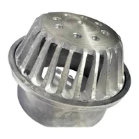 Rejilla Cúpula 6 pulg x 4 pulg Aluminio para Tubería 4 pulg