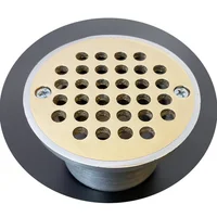 Rejilla Anticucaracha 3 pulg x 2 pulg Tapa Bronce Base Alum Tubería 2 pulg