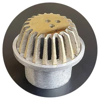 Rejilla Cúpula 3.5 pulg x 1.5 pulg para Tubería 2 pulg Tapa Bronce Base Alum