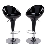 Set de 2 Sillas Bar Cadiz Negro