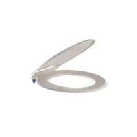 Asiento sanitario redondo Basic bone cierre estándar Corona, compatible con sanitarios líneas Acuacer, Laguna, Manantial y Avanti