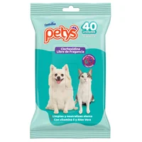 Paños Húmedos Para Perro Con Clorhexidina Petys x 40Und