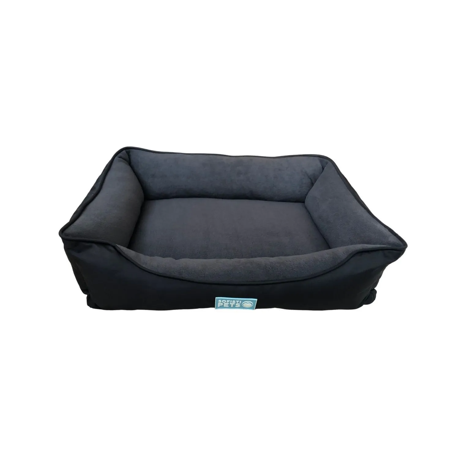 Cama Para Perro Doble Faz 95X75X20Cm Grande Negro Sofistipet
