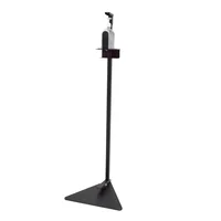 Dispensador De Gel/Alcohol/Sanitizante De Piso Con Pedal Acero Negro De 112 Cm