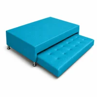 Cama Nido Jafar Doble 140X190 Microfibra Azul
