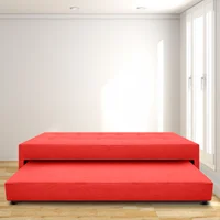 Cama Nido Jafar Semidoble 120X190 Microfibra Rojo