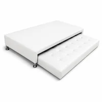 Cama Nido Jafar Doble 140X190 Ecocuero Blanco