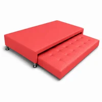 Cama Nido Jafar Doble 140X190 Microfibra Rojo