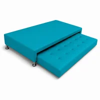 Cama Nido Jafar Doble 140X190 Microfibra Azul