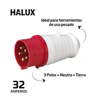 Toma Aérea Macho Industrial De 5 Polos Halux