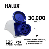 Toma Industrial Pared 3 Polos 125A 240Vac Ip44 30Kg