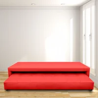 Cama Nido Jafar Semidoble 120X190 Microfibra Rojo
