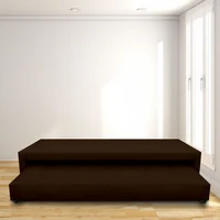 Cama Nido Jafar Sencilla 100X190 Ecocuero Café