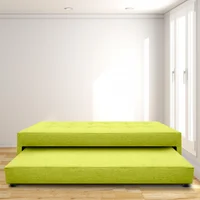 Cama Nido Jafar Sencilla 100X190 Microfibra Verde