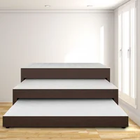Cama Nido Triplex Sencilla 100X190 Microfibra Café