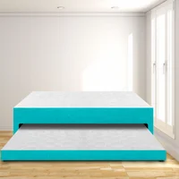 Cama Nido Doble 140X190 Ecocuero Azul