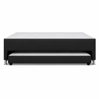 Cama Nido Sencilla 100X190 Ecocuero Negro