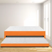 Cama Nido Doble 140X190 Microfibra Naranja