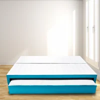 Cama Nido Dividida Doble 140X190 Microfibra Azul