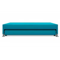Cama Nido Jafar Doble 140X190 Ecocuero Azul