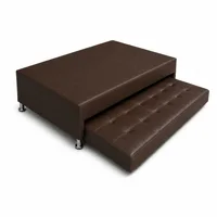 Cama Nido Jafar Doble 140X190 Ecocuero Café