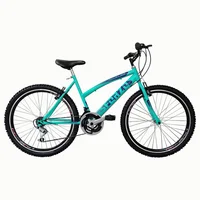 Bicicleta De Montaña Sforzo Dama R26 18V Talla M Sin Suspensión Doble Pared Verde Menta