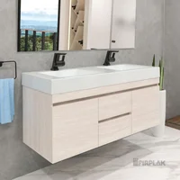 Kit Lavamanos Oslo 124X48 Bco-Mbl Vit Cierre Len Mali