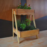 Huerta Madera Rectangular 2 Módulos 62x49x80cm Pino