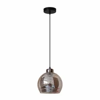 Lámpara Decorativa 1 Luz E27 Bomba Humo 20cm Producto Certificado