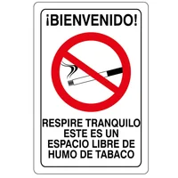 Señal Respire Tranquilo 32.5X22.5Cm Vinilo Adhe