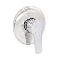 Grifería Mezclador Monocontrol Ducha Arezzo Cromo Stretto