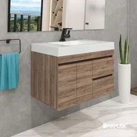 Mueble Viteli Cierre Lento Sikuani Con Lavamanos Oslo 79X48 Cm Blanco