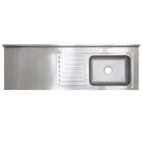 Lavaplatos Sobreponer 180X60 Acero Inox Satin Dere