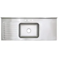Lavaplatos Sobreponer 150X60 Acero Inox Satin Cent