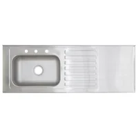 Lavaplatos Sobreponer 150X52 Acero Inox Satin Izqu