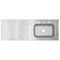 Lavaplatos Sobreponer 150X52 Acero Inox Satin Dere