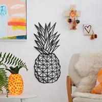 Cuadro Aplique Decorativo Piña Calada 70x30cm