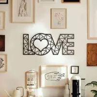 Cuadro Aplique Decorativo Calado Love Estructural 60x25