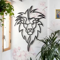 Cuadro Aplique Decorativo León Calado 70x48cm