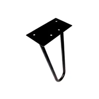 Pata 800 Acero Negra Diagonal Vintage H 710 Mm
