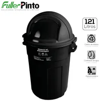 Contenedor Red Tapa Vaivén 121Lt Negro - No Aprovechable x2Und