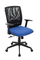 Silla de escritorio Negro con Azul Mundial De Sillas Calarca