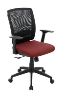 Silla de escritorio Negro con Vinotinto Mundial De Sillas Calarca