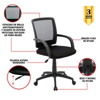 Silla de escritorio Negro Mundial De Sillas Yumbo